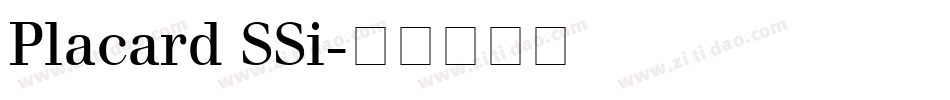 Placard SSi字体转换